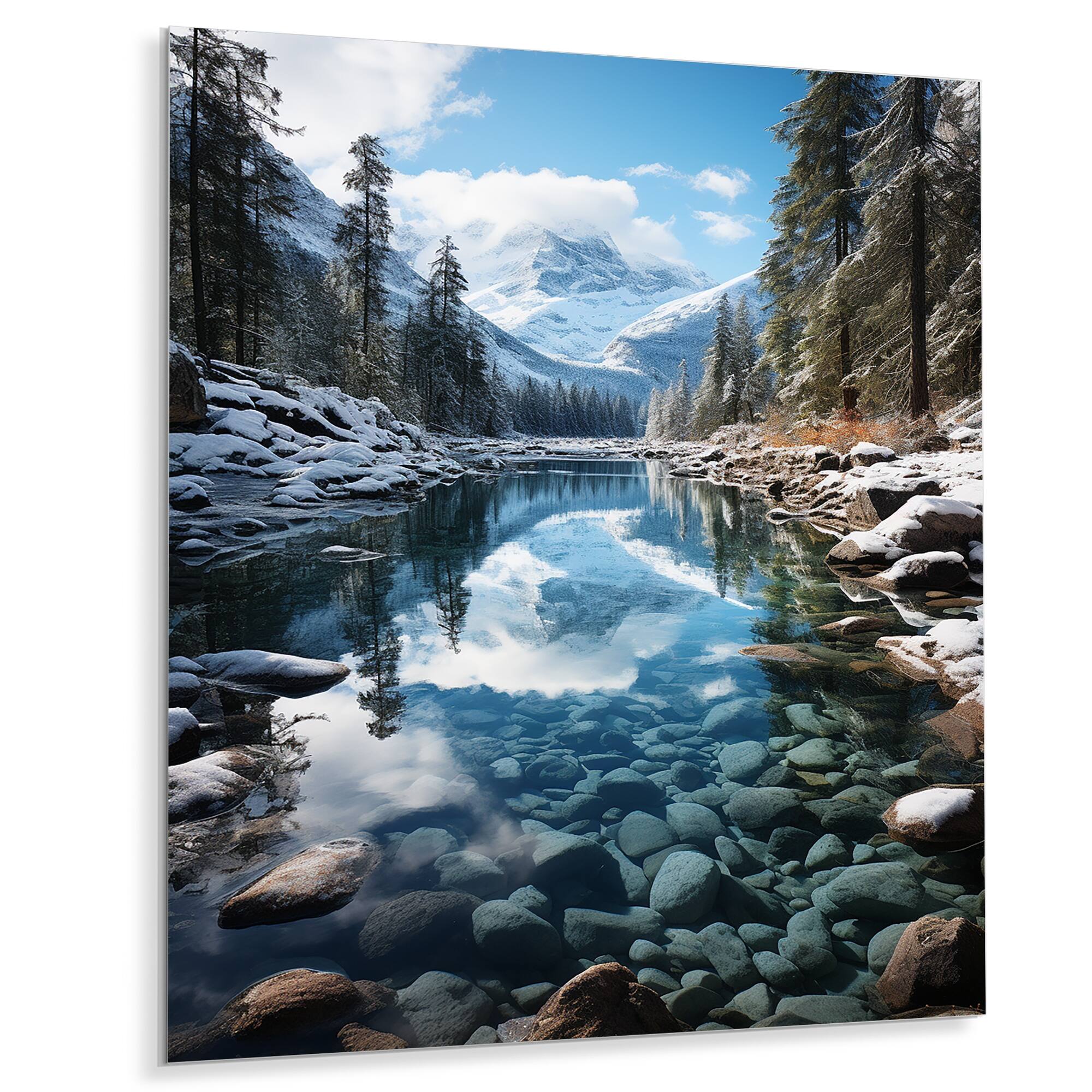 Designart "Canada Lake Louise Dream" Canada Metal Wall Art Bed Bath